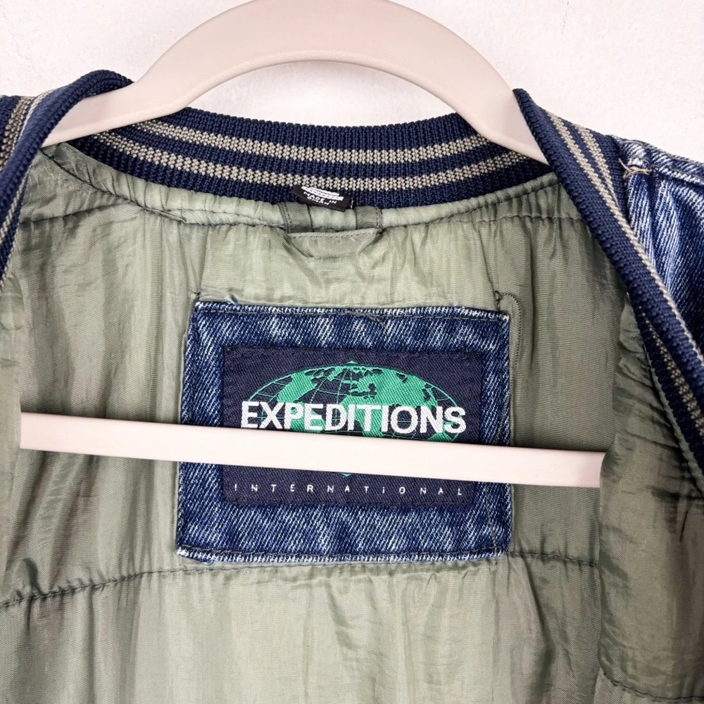 Vintage 90s Expeditions Men’s Varsity Bomber Jacket Sz L